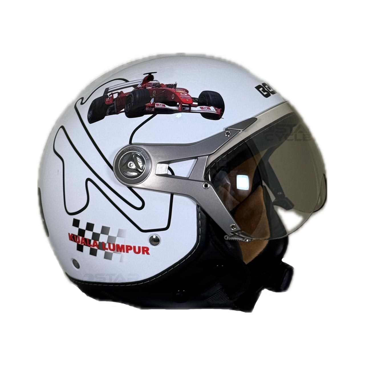 خرید کلاه کاسکت BEON مدل B-100 WHT-CAR