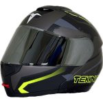 خرید کلاه کاسکت تکنو مدل T144 BLK-GRY