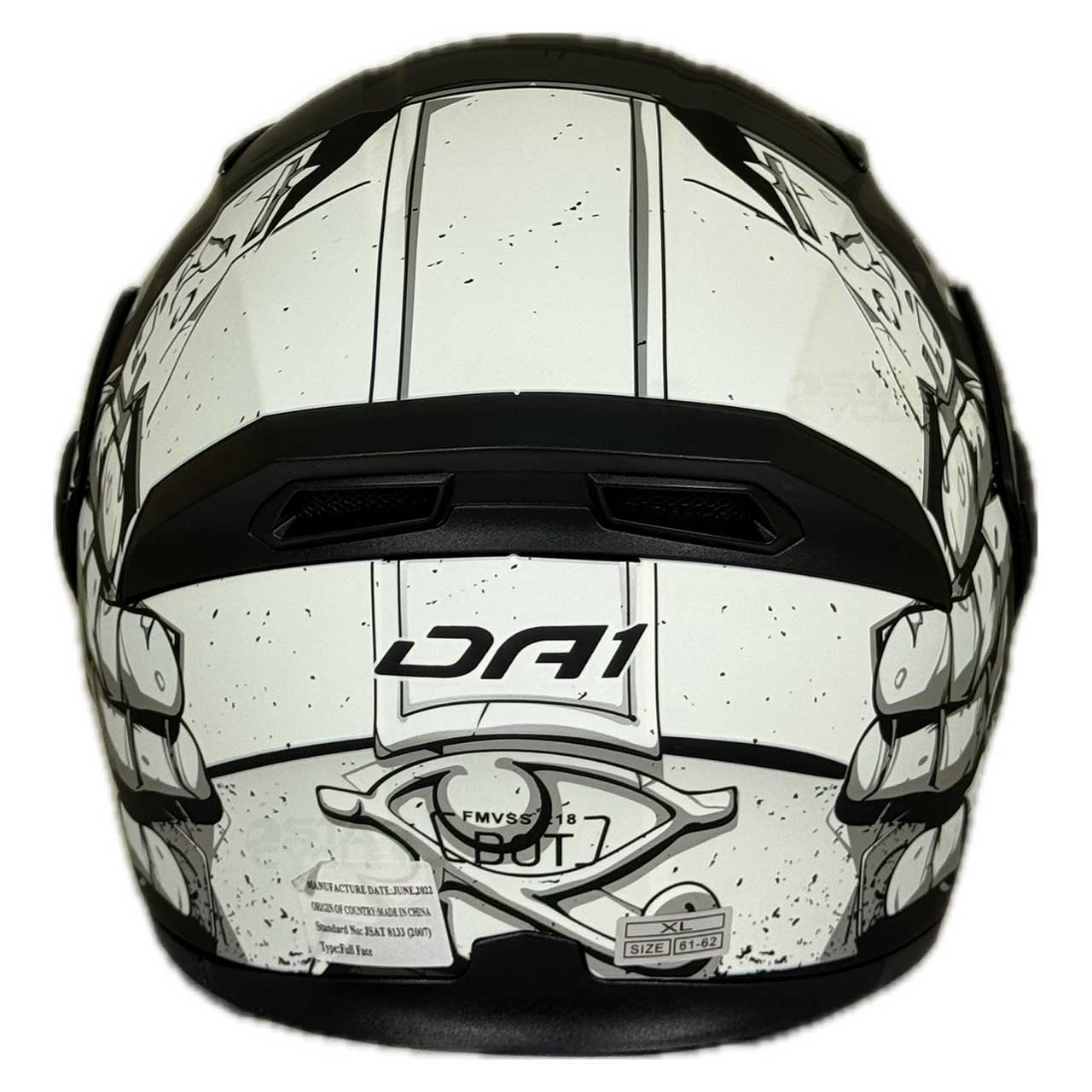 استاندارد کلاه کاسکت فک متحرک DA1 مدل 101 FNG-BL