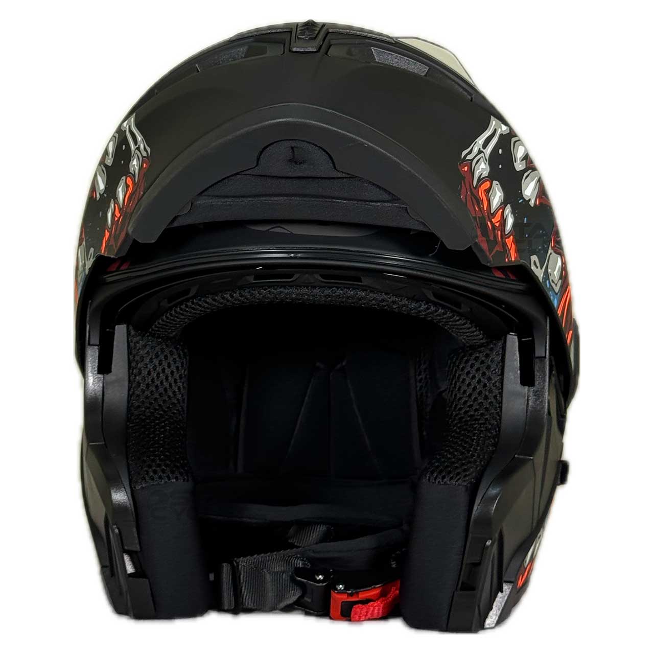 طلق کلاه کاسکت فک متحرک DA1 مدل 101 FNG-BL