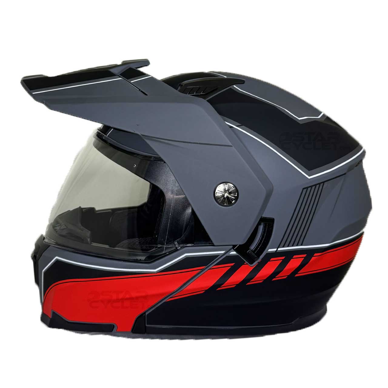 عکس کلاه کاسکت ادونچری EK مدل JK910 RD