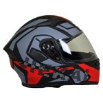 استاندارد کلاه کاسکت فک متحرک EK مدل JK902-BL-RD