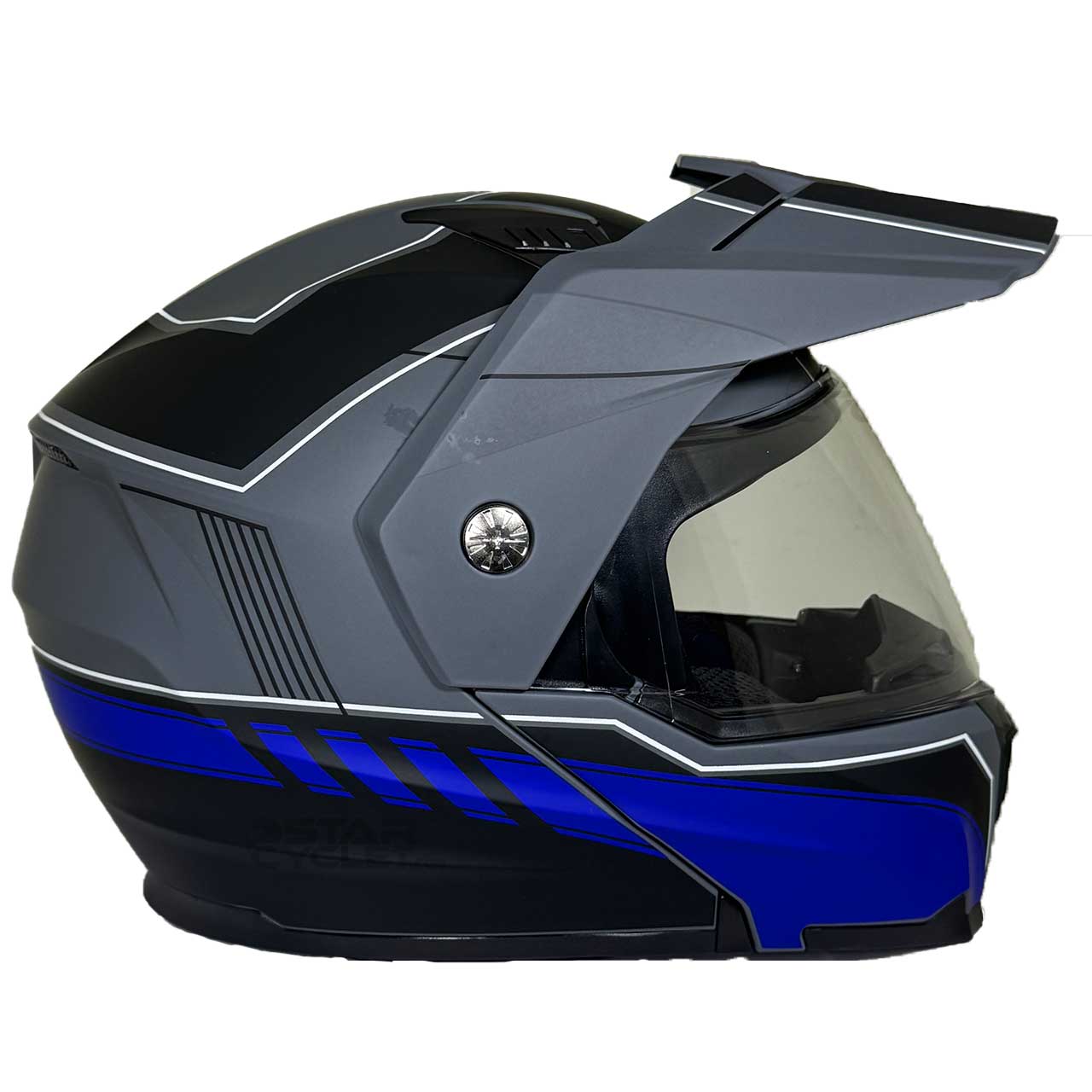 عکس کلاه کاسکت ادونچری EK مدل JK910 BLU