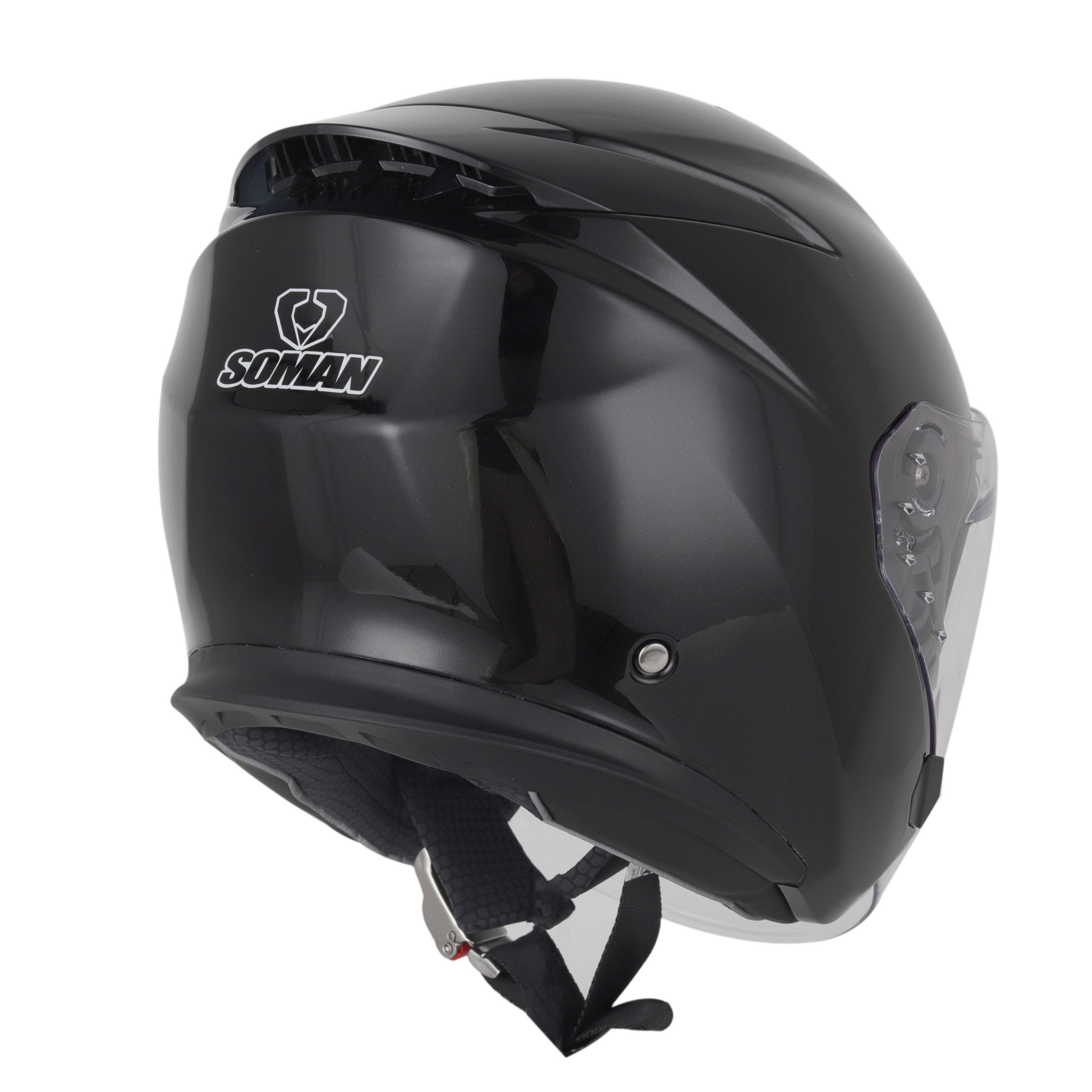 استاندارد کلاه کاسکت سومان 527 مدل SHINE BLK