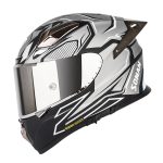 خرید کلاه کاسکت فک ثابت سومان مدل TAIKO-SILVER