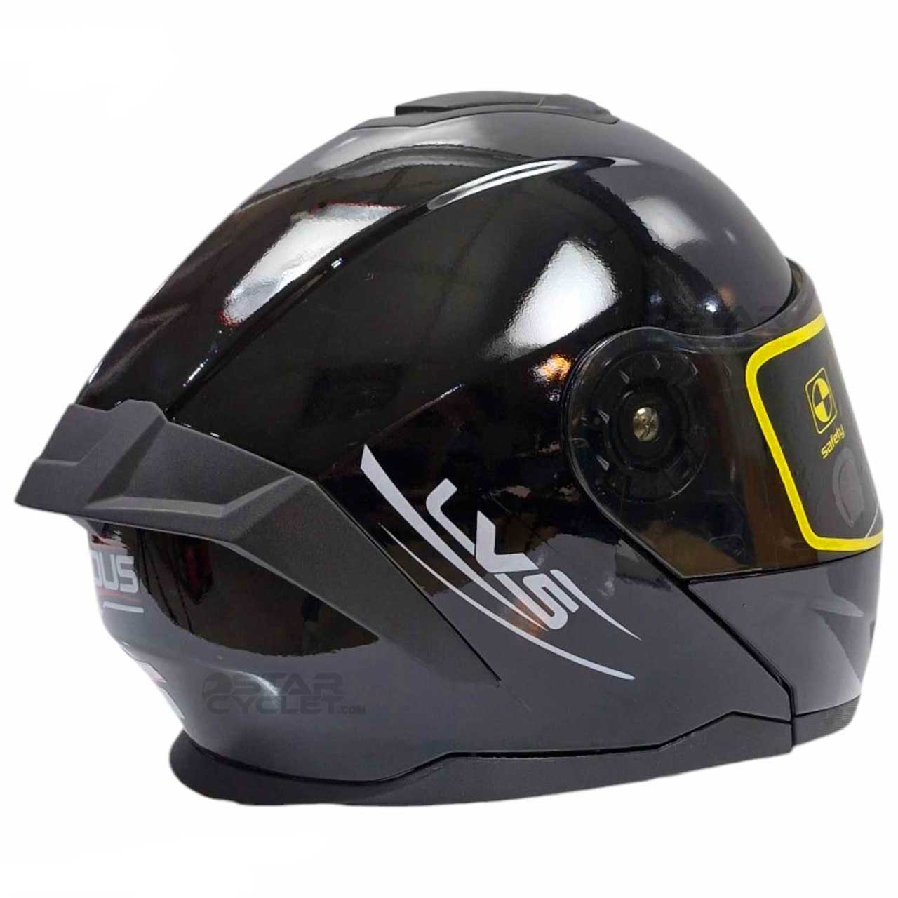 عکس کلاه کاسکت فک متحرک LAVOUS مدل BLACK