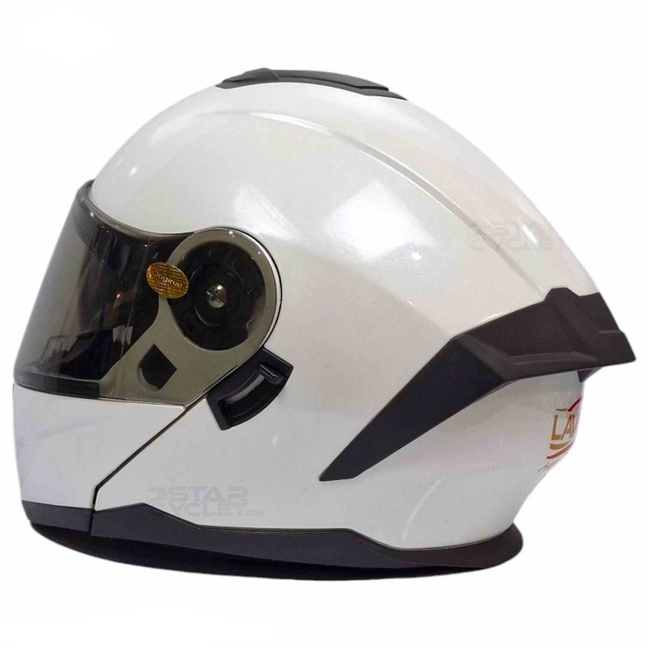 عکس کلاه کاسکت فک متحرک LAVOUS مدل WJITE