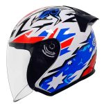خرید کلاه کاسکت بدون فک LS2 مدل 608 STAR-WHITE-BLUE-RED