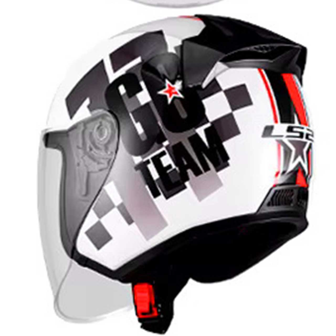 پشت کلاه کاسکت LS2 مدل 608 TEAM GO