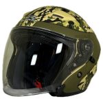 عکس کلاه کاسکت بدون فک راپیدو مدل 878 ARMY