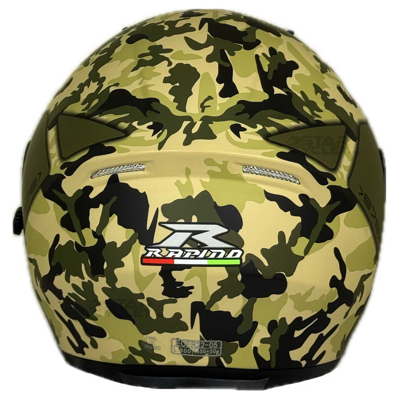 رنگ کلاه کاسکت بدون فک راپیدو مدل 878 ARMY