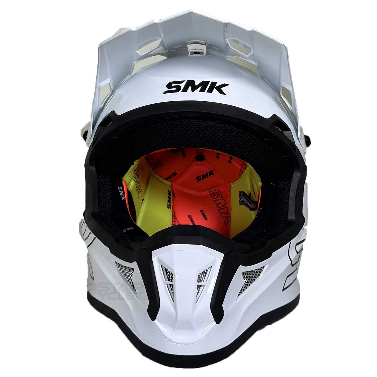 کیفیت کلاه کاسکت کراسی SMK آلترا مدل UNICOLOUR (GL120)