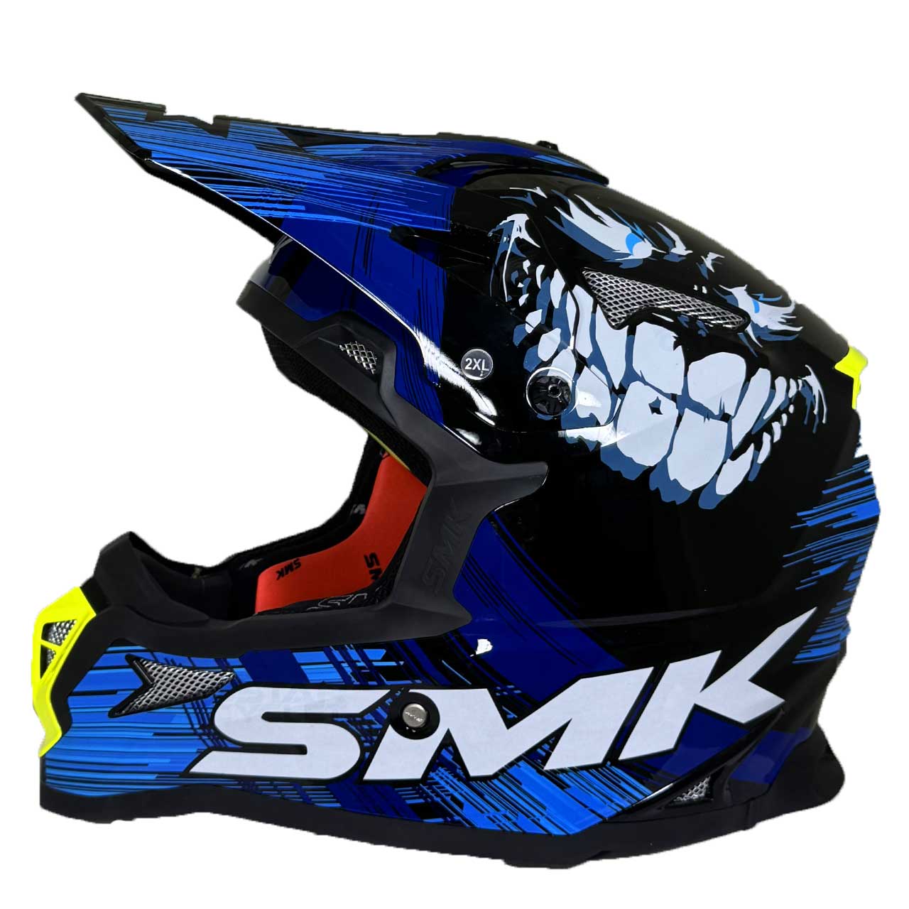 پد کلاه کاسکت کراسی SMK آلترا مدل SMILEY (GL251)