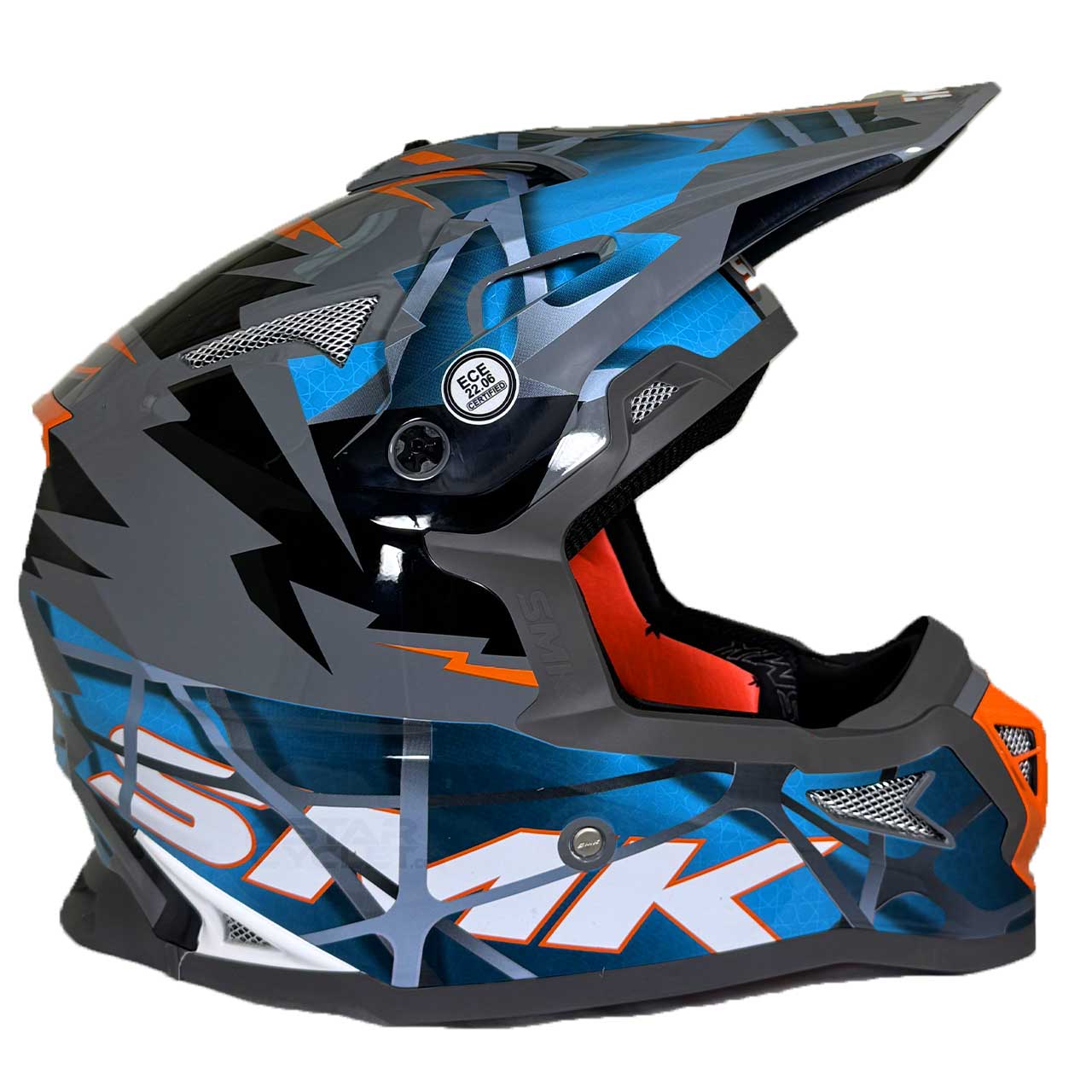 کیفیت کلاه کاسکت کراسی SMK آلترا مدل FULMINE (GL651)