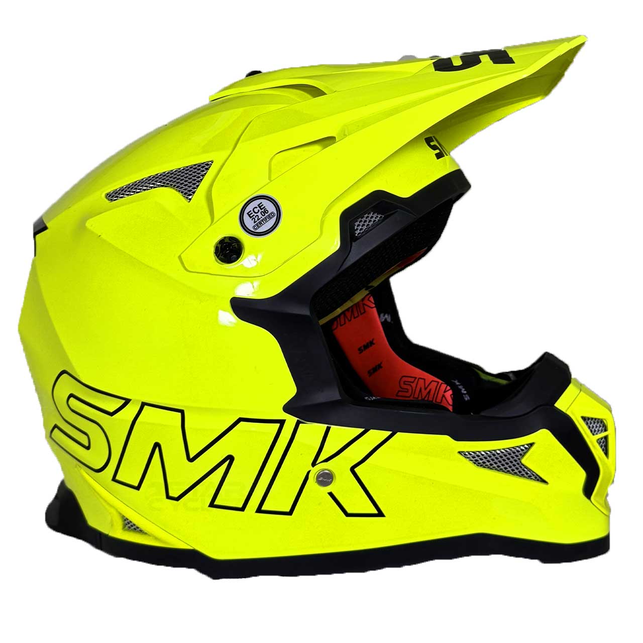 طرح کلاه کاسکت کراسی SMK آلترا مدل HI-VISION (HV420)