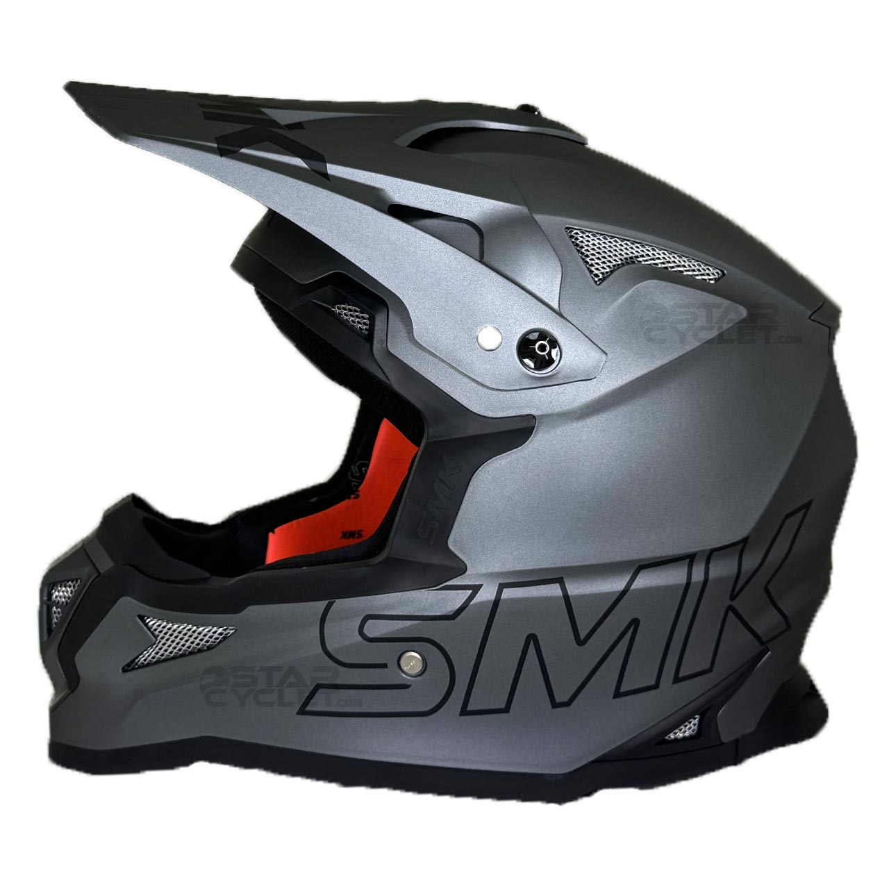 رنگ کلاه کاسکت کراسی SMK آلترا مدل UNICOLOUR (MADA620)