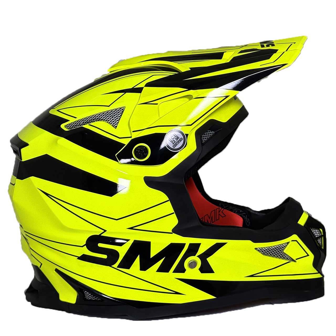 رنگ کلاه کاسکت کراسی SMK آلترا مدل UNICOLOUR (MD276)