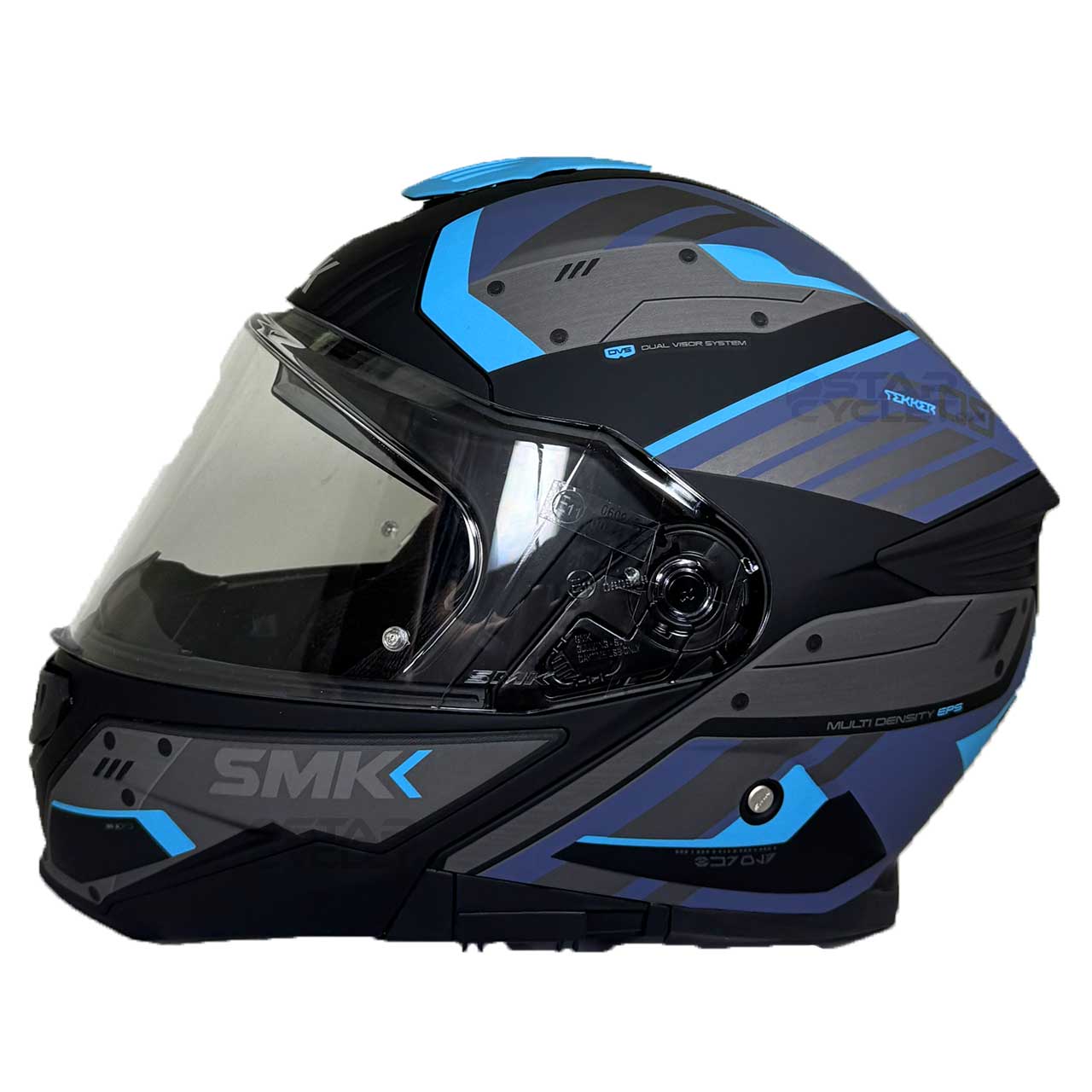 کیفیت کلاه کاسکت فک متحرک SMK مدل TEKKER (MA265) BLU