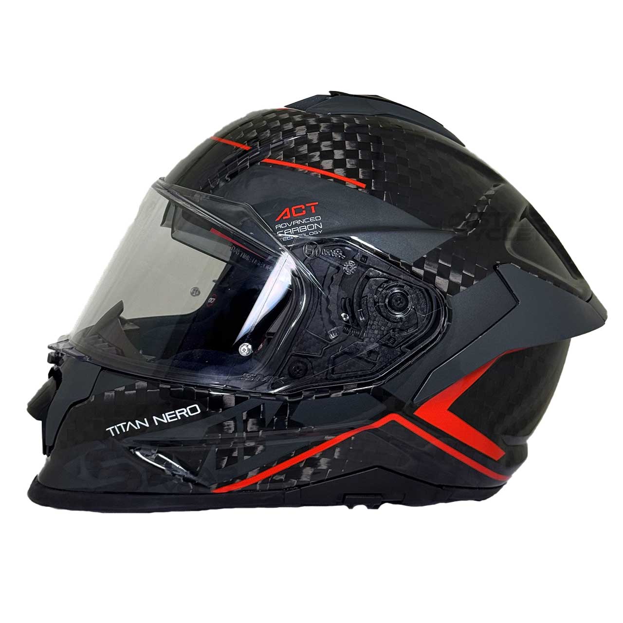 کیفیت کلاه کاسکت SMK مدل (TITAN CARBON-NERO (GL263