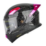 کلاه کاسکت فک ثابت سومان مدل X8 LEOPARD PURPLE