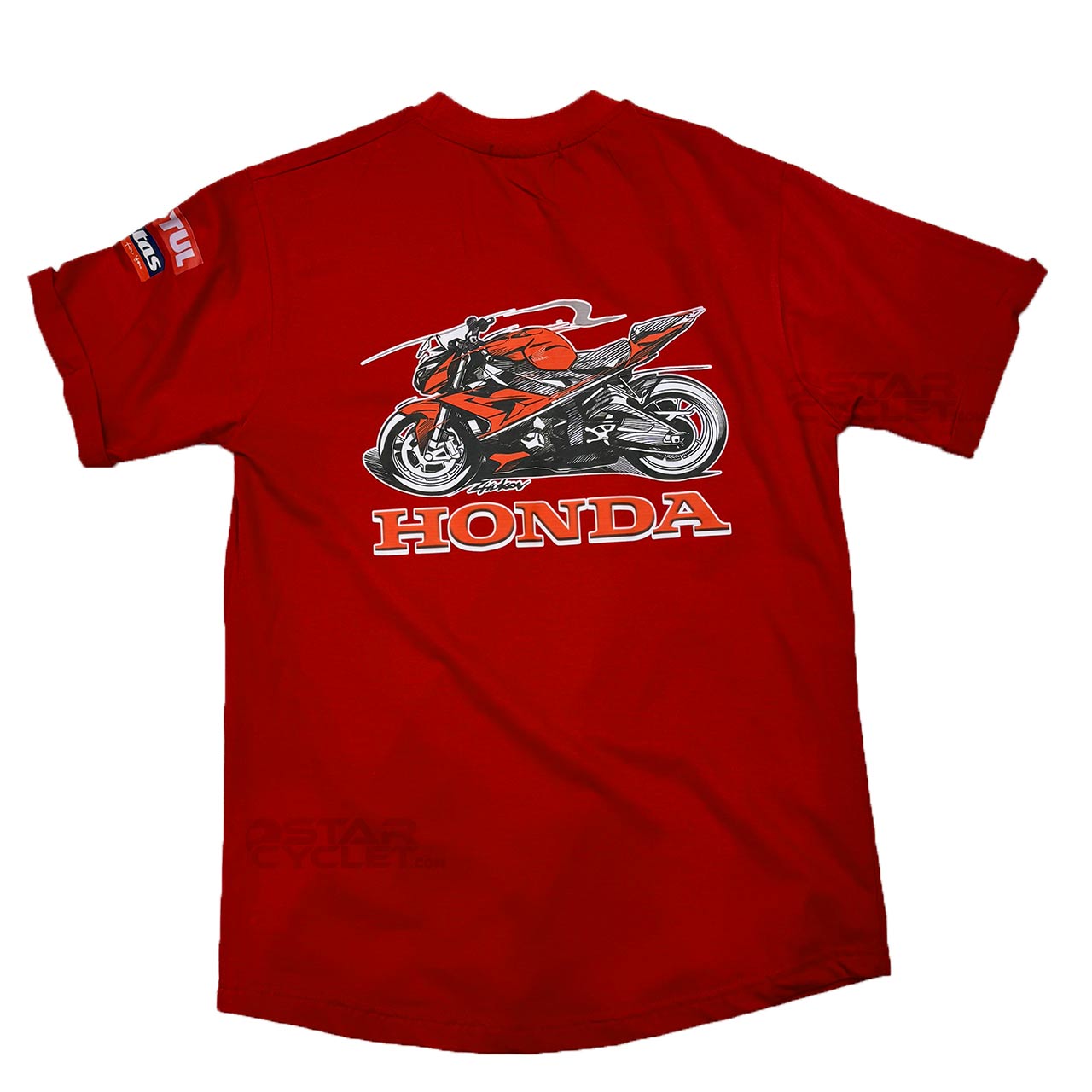 خرید تیشرت آستین کوتاه طرح هوندا مدل RED01