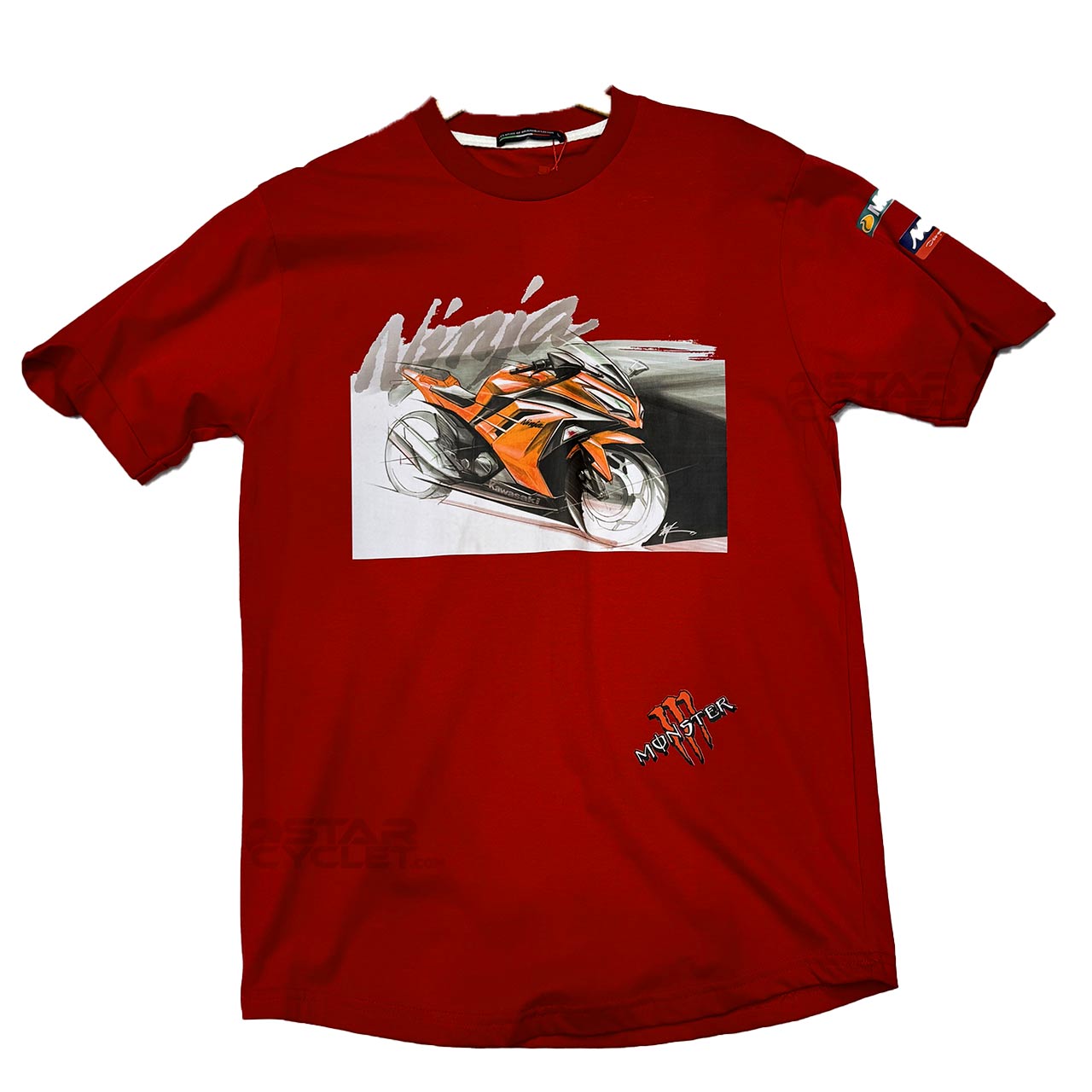 عکس تیشرت آستین کوتاه طرح کاوازاکی مدل KAWASAKI01