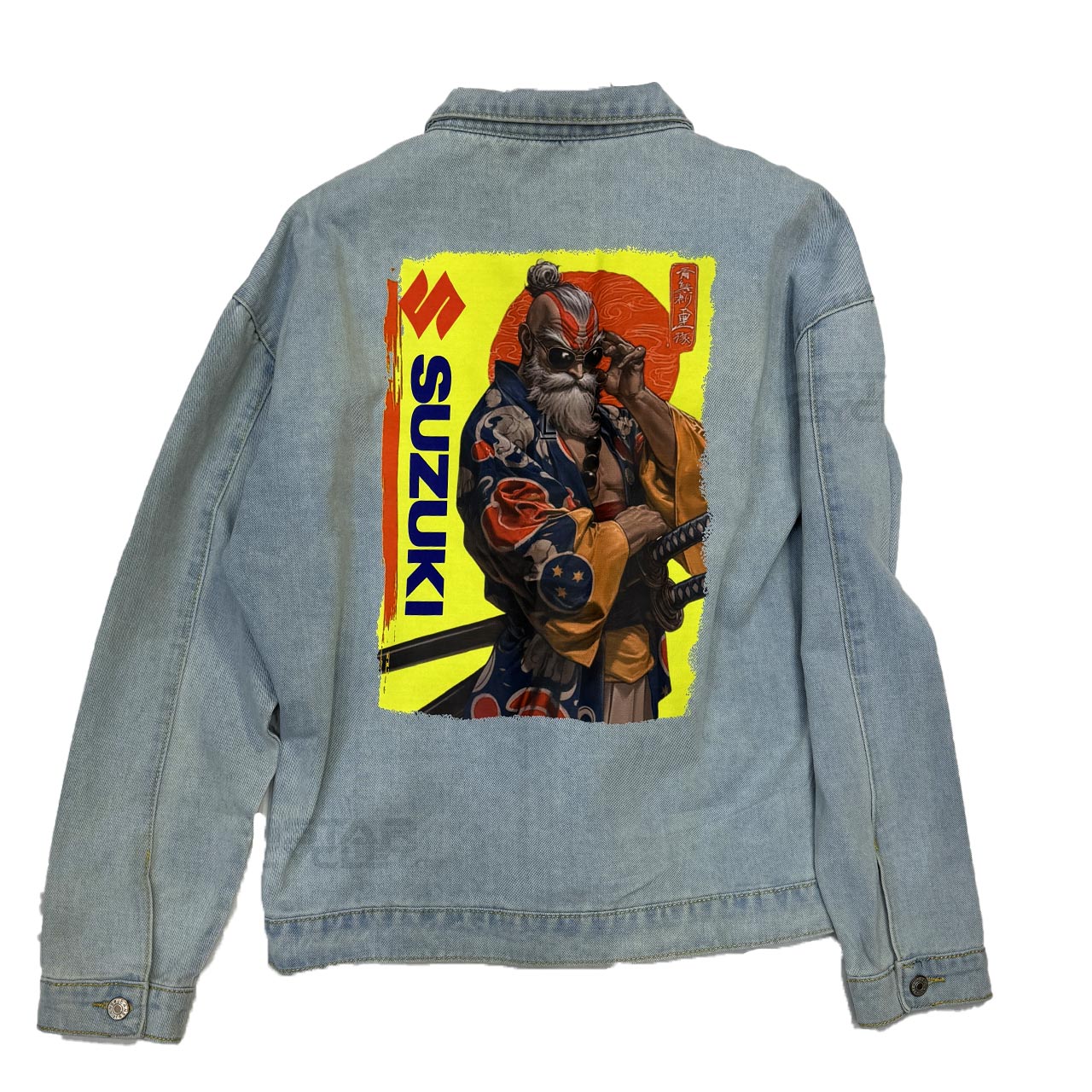 کت موتورسواری مدل جین طرح SUZUKI2