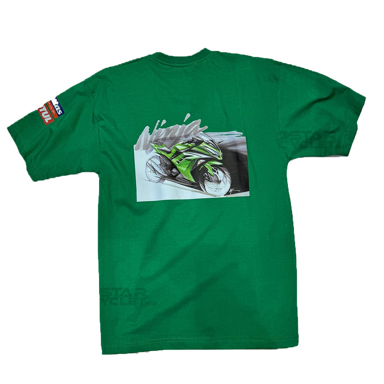 عکس تیشرت آستین کوتاه طرح کاوازاکی مدل GREEN02