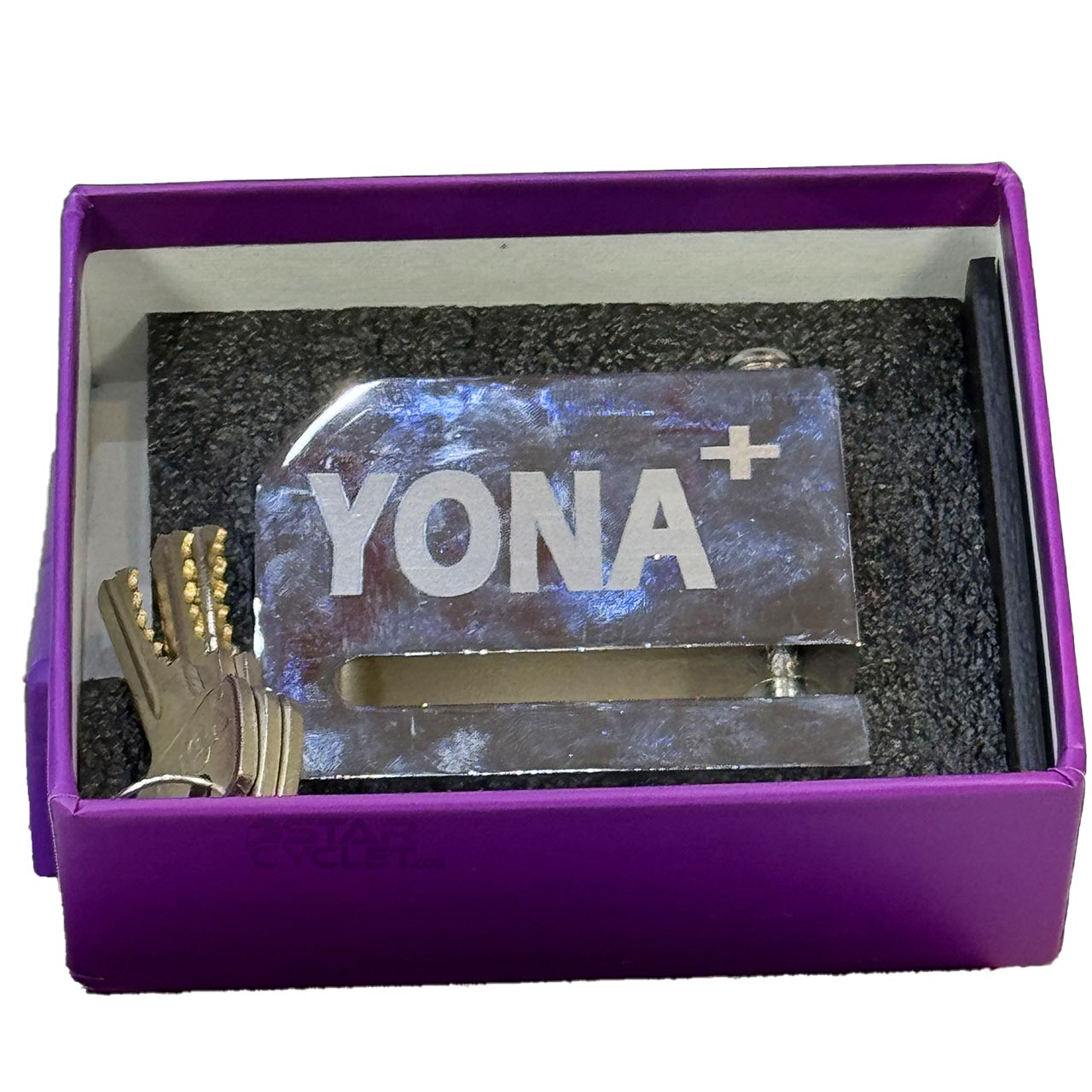 جعبه خرید قفل دیسک موتور سیکلت یونا مدل YN2