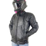 خرید کاپشن چرم موتور سواری مدل ALWAYS-101