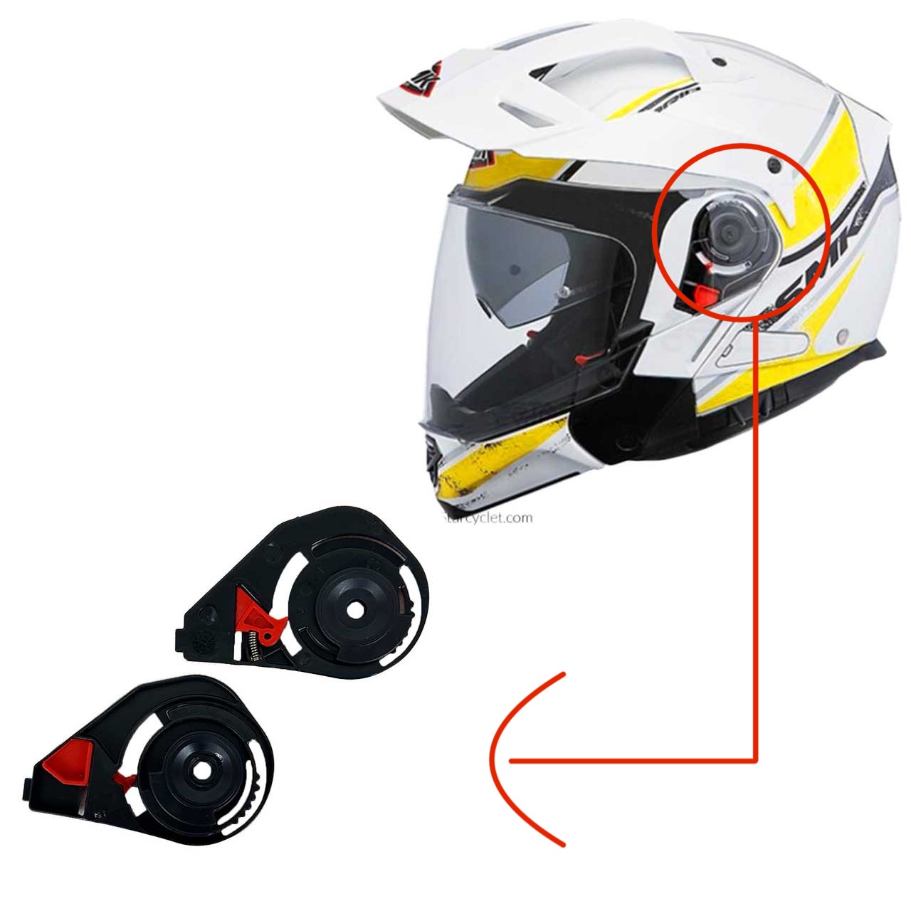 قیمتگوشواره کلاه کاسکت SMK مدل HYBRID