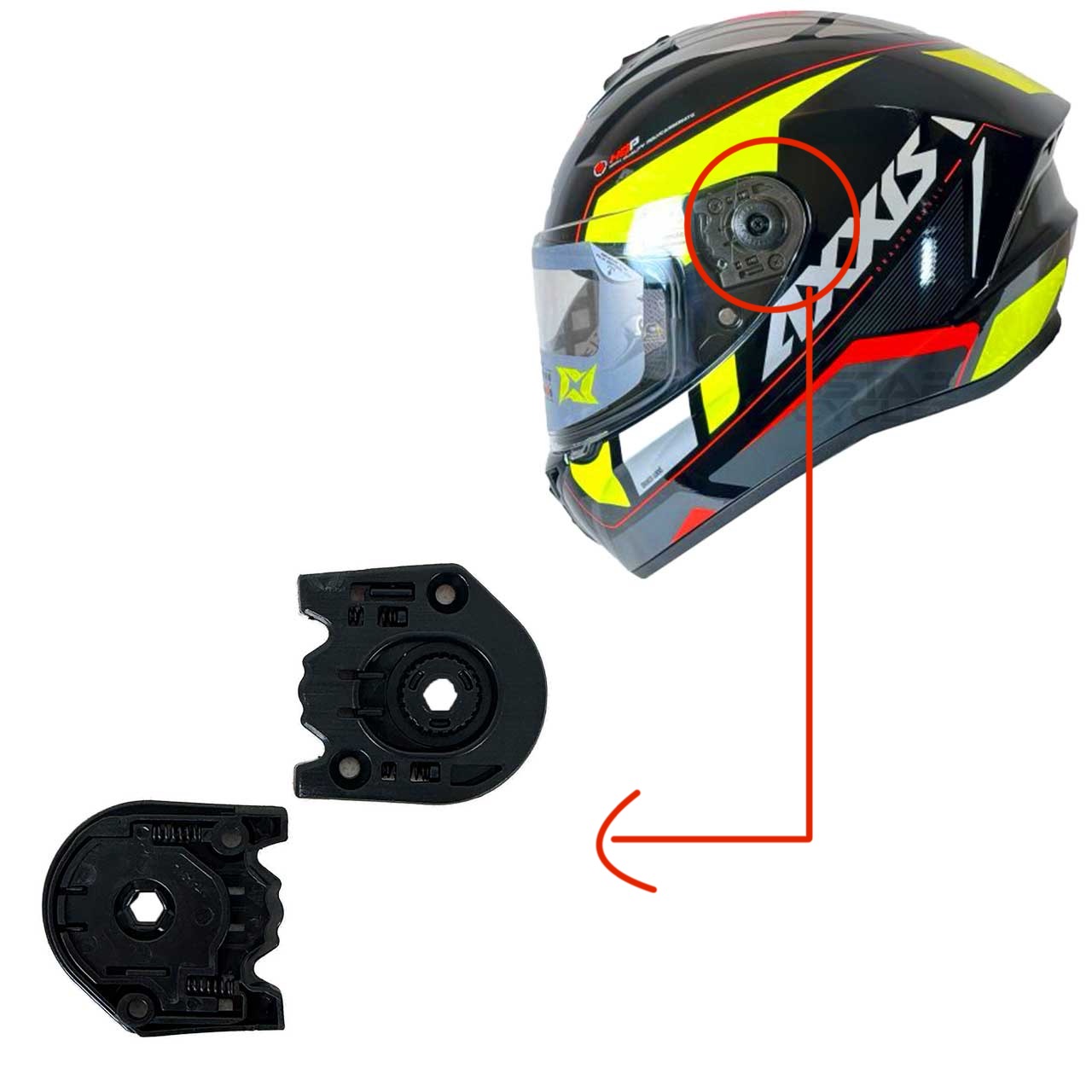 قیمت گوشواره کلاه کاسکت AXXIS مدل SONAR