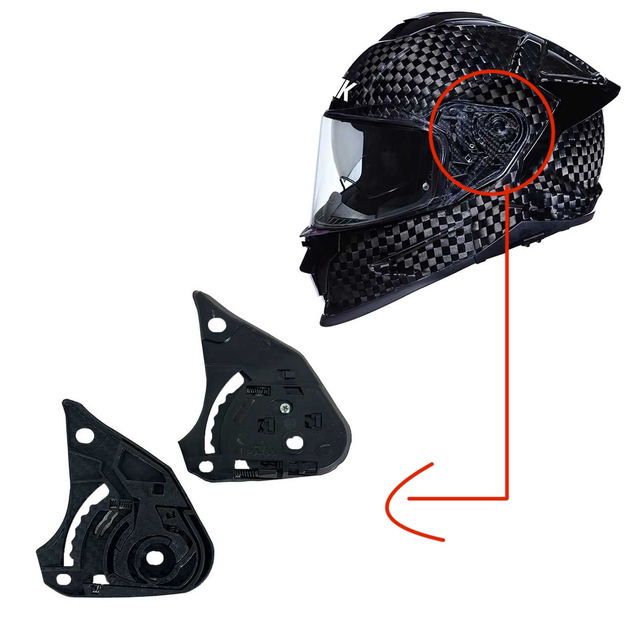 قیمت گوشواره کلاه کاسکت SMK مدل TITAN