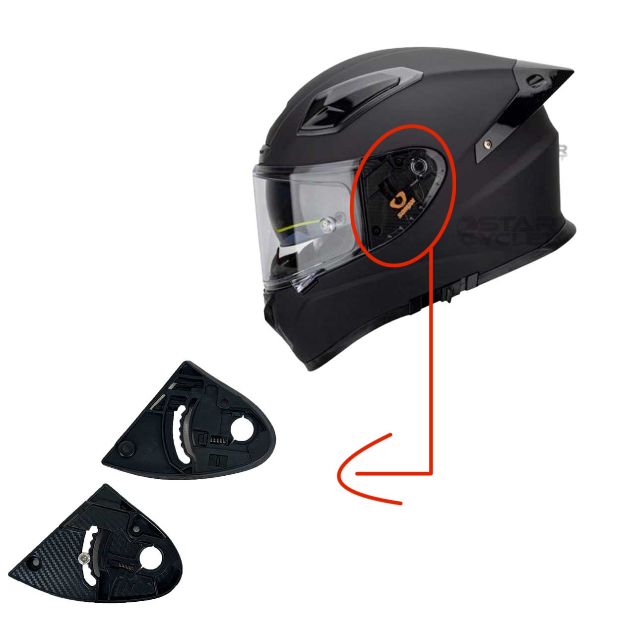 قیمت گوشواره کلاه کاسکت SOMAN مدل TAIKO