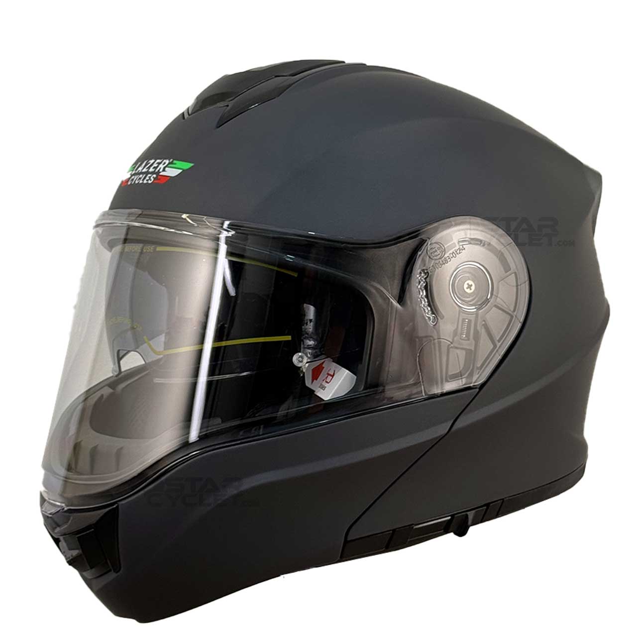 خرید کلاه کاسکت فک متحرک LAZER مدل MATT TITANIUM