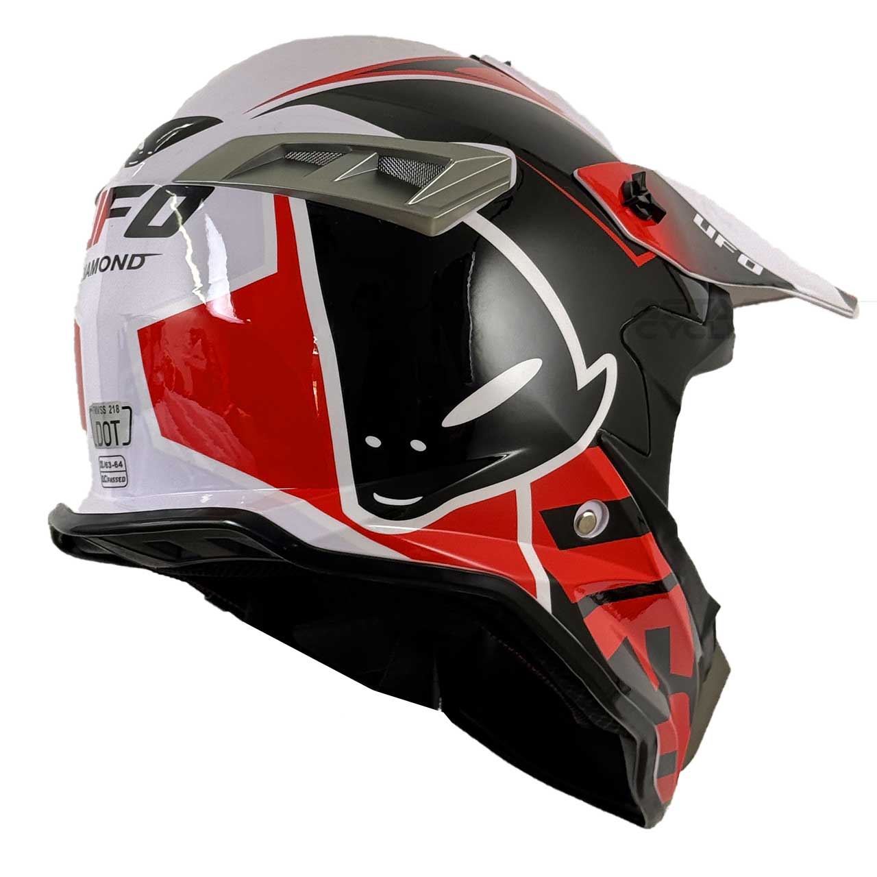 خرید کلاه کاسکت کراسی MA2 مدل UFO RDWHT