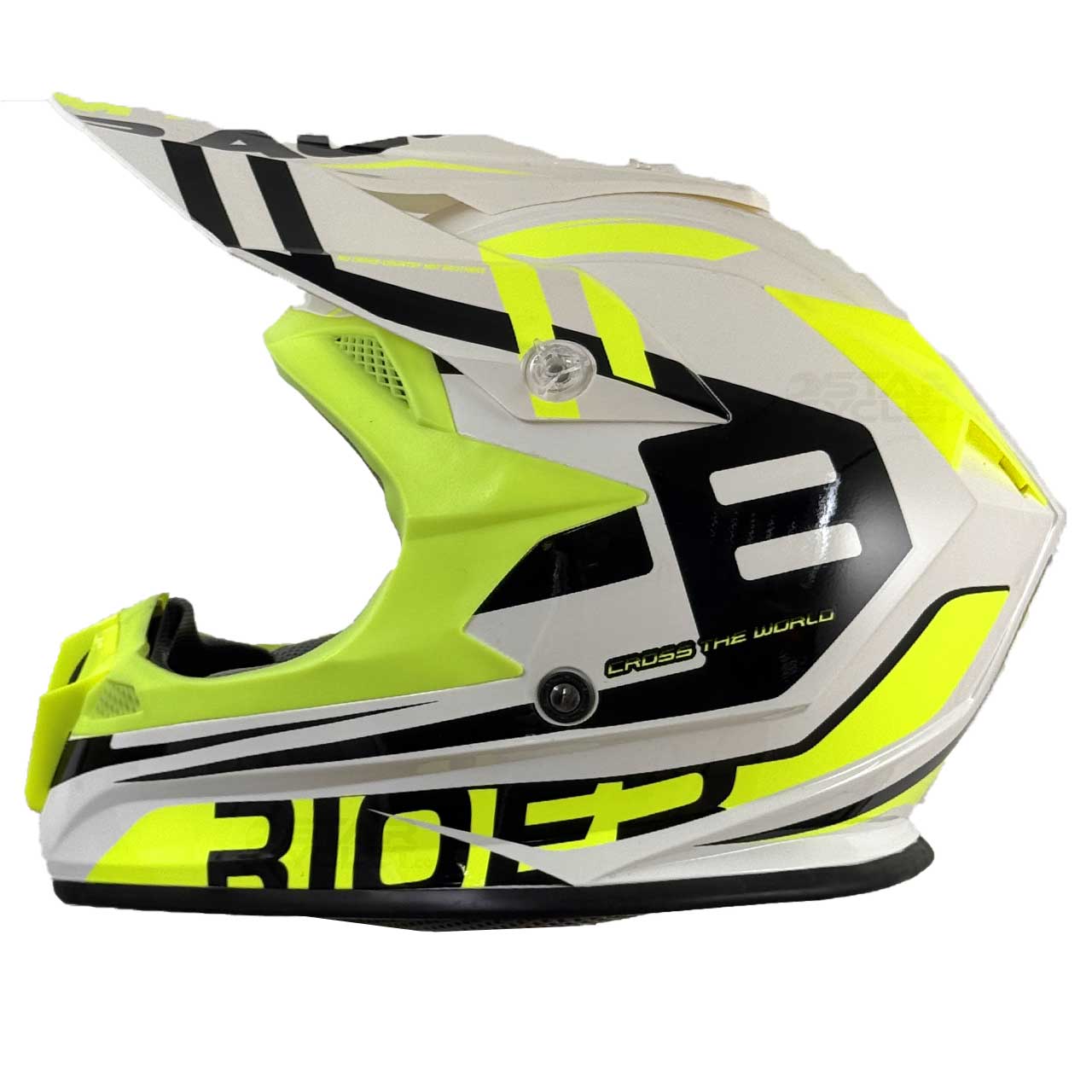 عکس کلاه کاسکت کراسی MA2 مدل RIDER YLWH