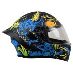 بررسی کلاه کاسکت فک متحرک QIKE مدل BLU DRGN