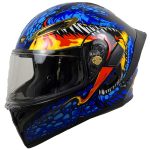 خرید کلاه کاسکت فک متحرک QIKE مدل BLU FIRE