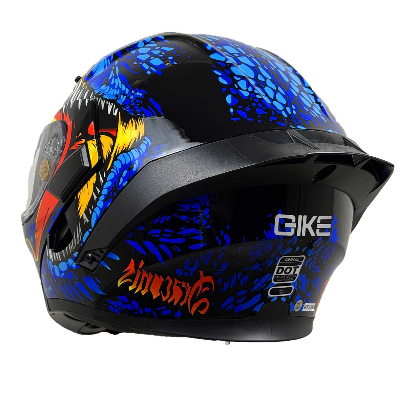 وزن کلاه کاسکت فک متحرک QIKE مدل BLU FIRE