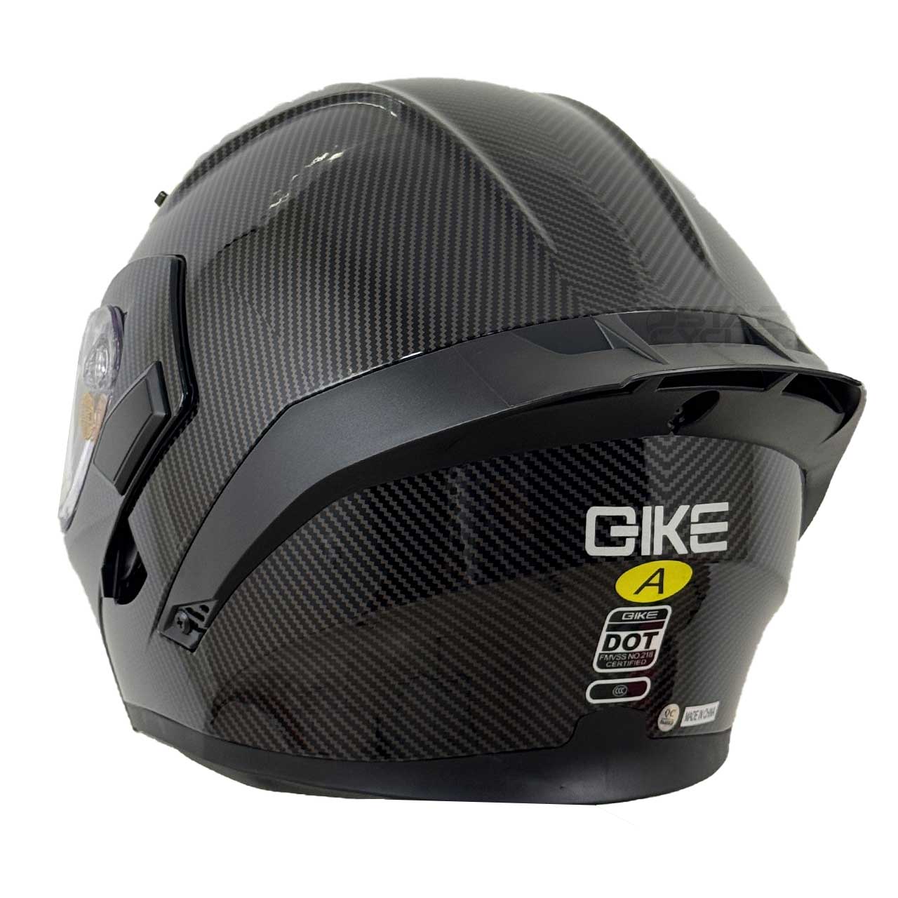 رنگ کلاه کاسکت فک متحرک QIKE مدل CARBON