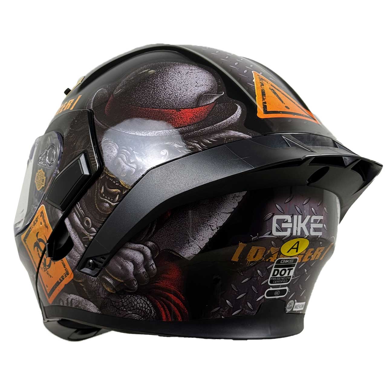 رنگ کلاه کاسکت فک متحرک QIKE مدل DANGER