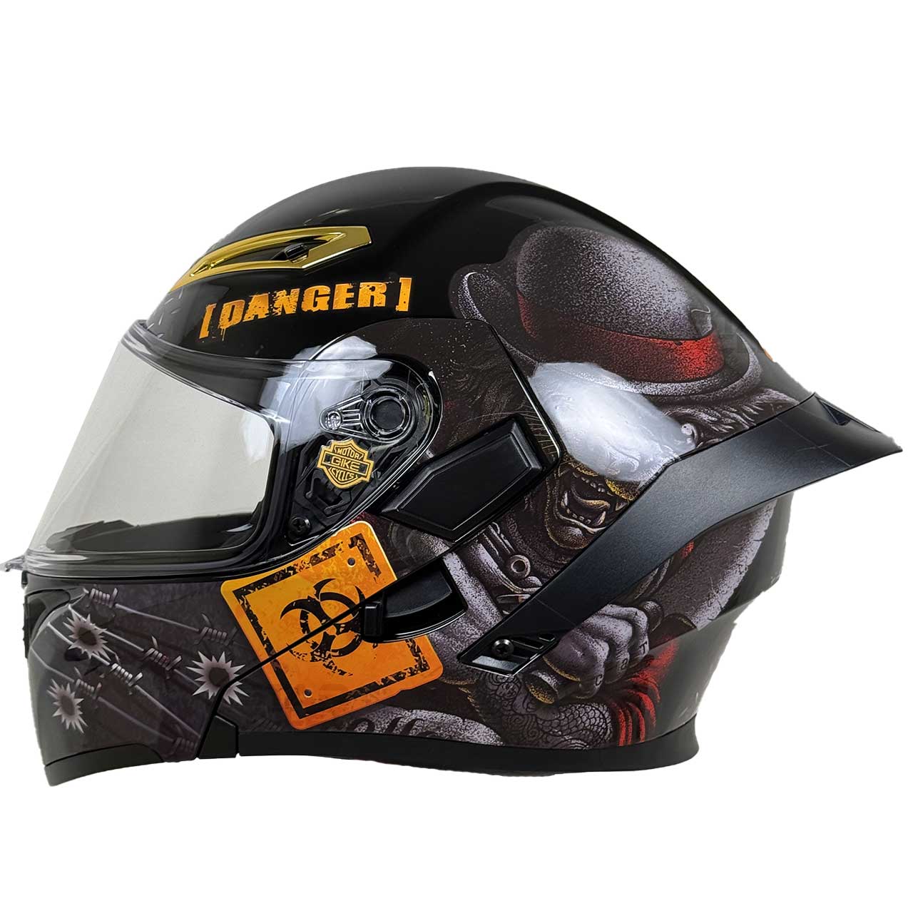 رنگ کلاه کاسکت فک متحرک QIKE مدل DANGER