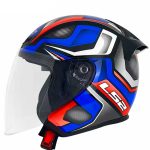 خرید کلاه کاسکت بدون فک LS2 مدل 608 PRCH-BLUE-RED-WHITE