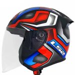 خرید کلاه کاسکت بدون فک LS2 مدل 608 PRDD-RED-BLUE-WHITE