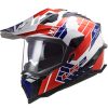 خرید کلاه کاسکت اندرو LS2 مدل EXPLORER MX WHITE-BLUE-RED