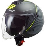 خرید کلاه کاسکت بدون فک LS2 مدل TWISTER GRAY-BLACK-GREEN