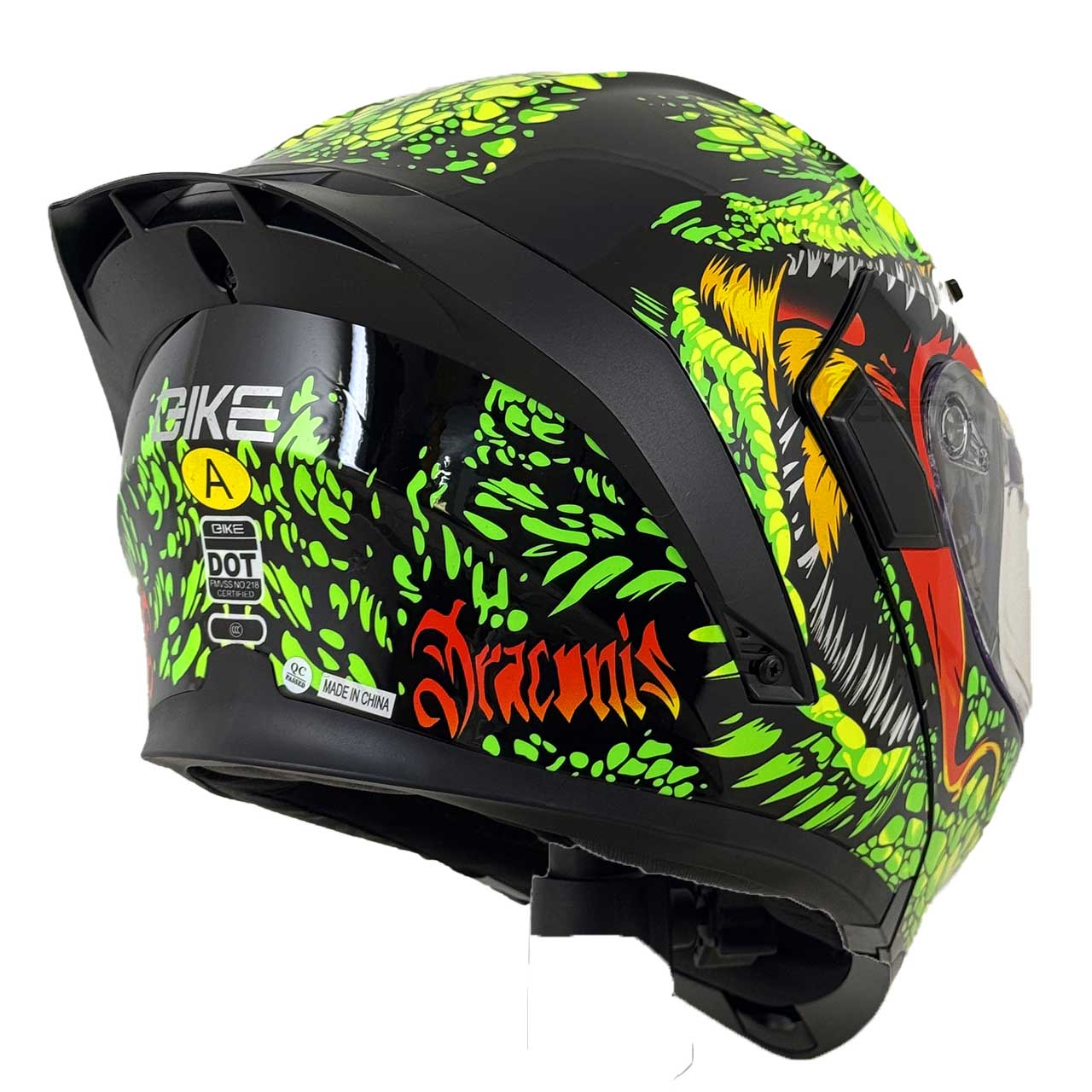 قیمت کلاه کاسکت فک متحرک QIKE مدل GREEN