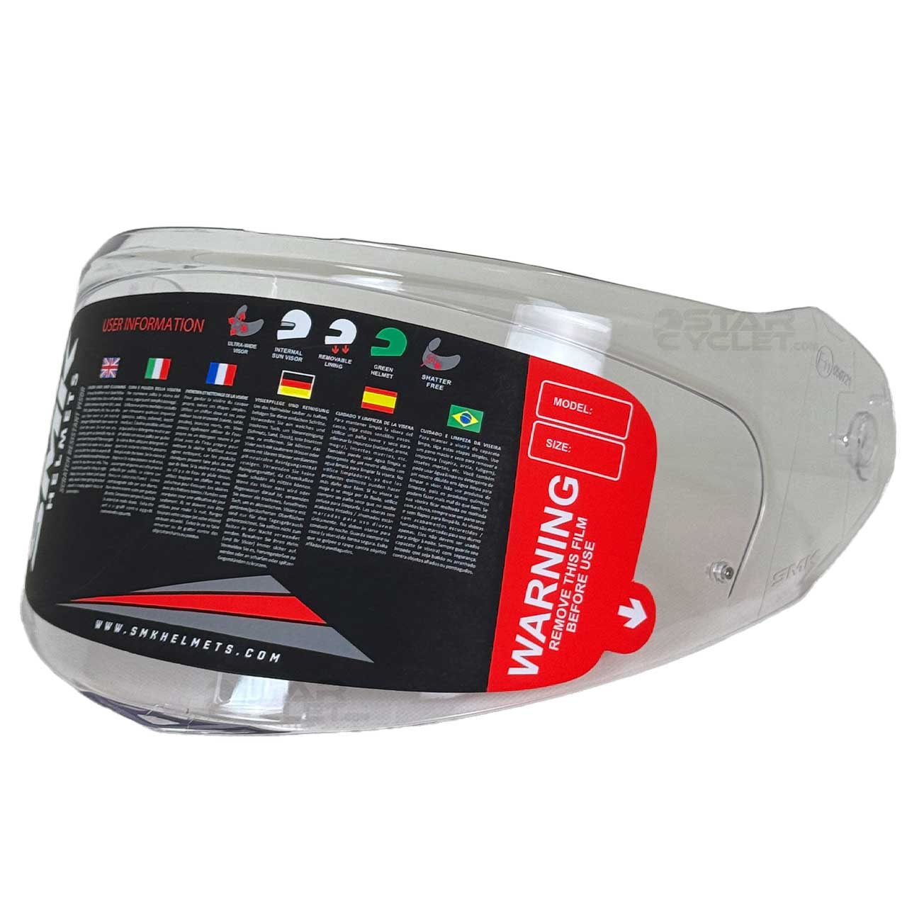 قیمت طلق کلاه کاسکت SMK مناسب برای مدل GULLWING