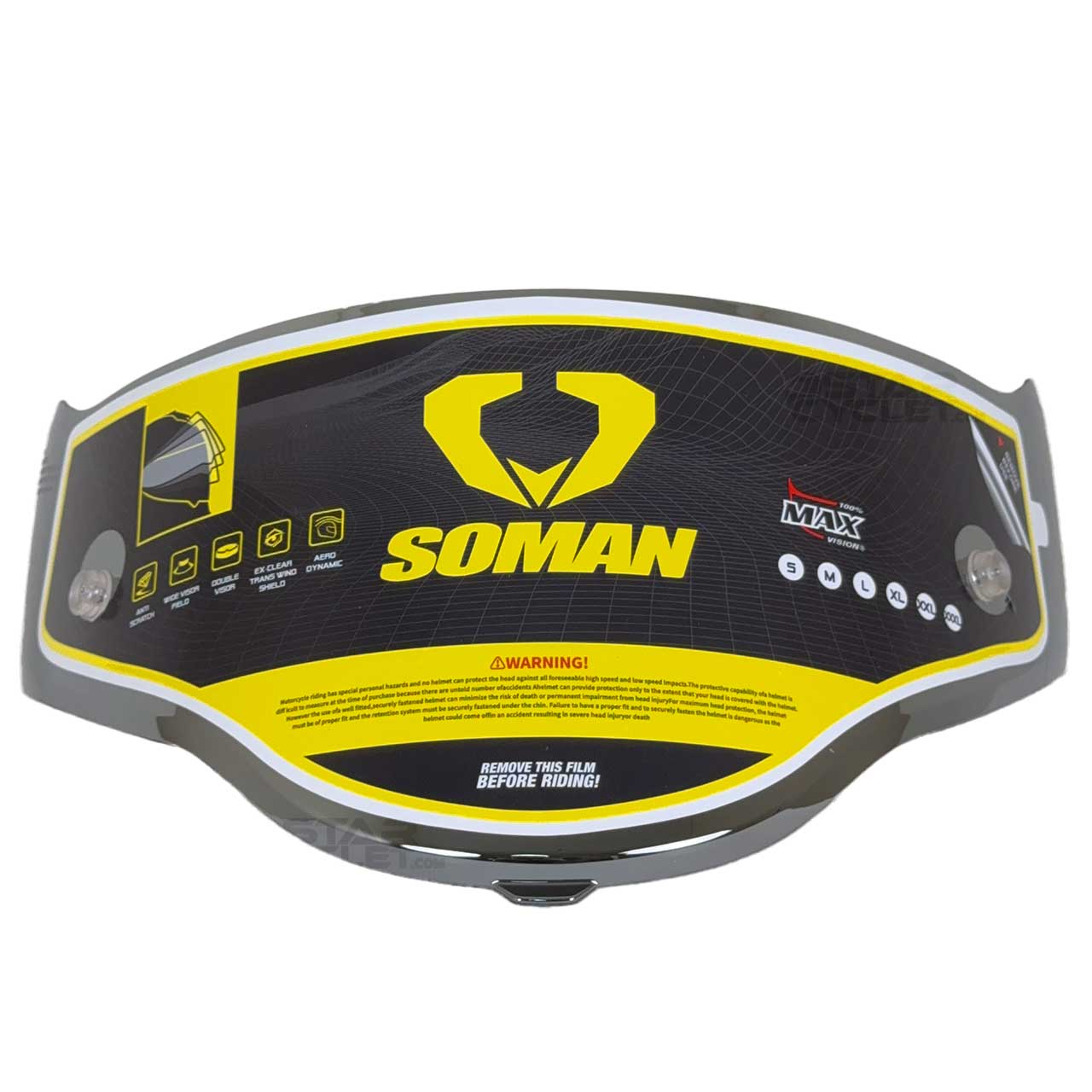 قیمت طلق کلاه کاسکت SOMAN مناسب برای مدل 965 رنگ جیوه ای (نقره ای)